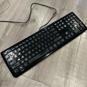 OEM Microsoft USB Keyboard Wired KU-0833 Black Tested.